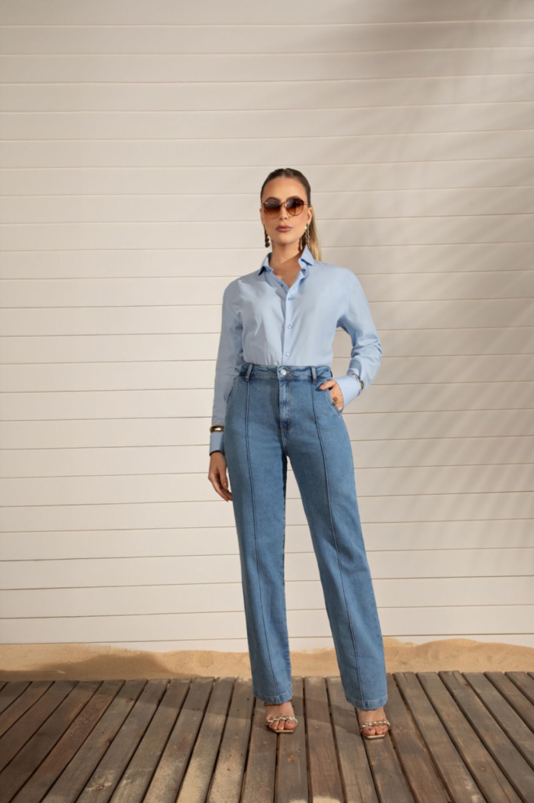 CALCA FEM BE EIGHT 8001819 - WIDE LEG