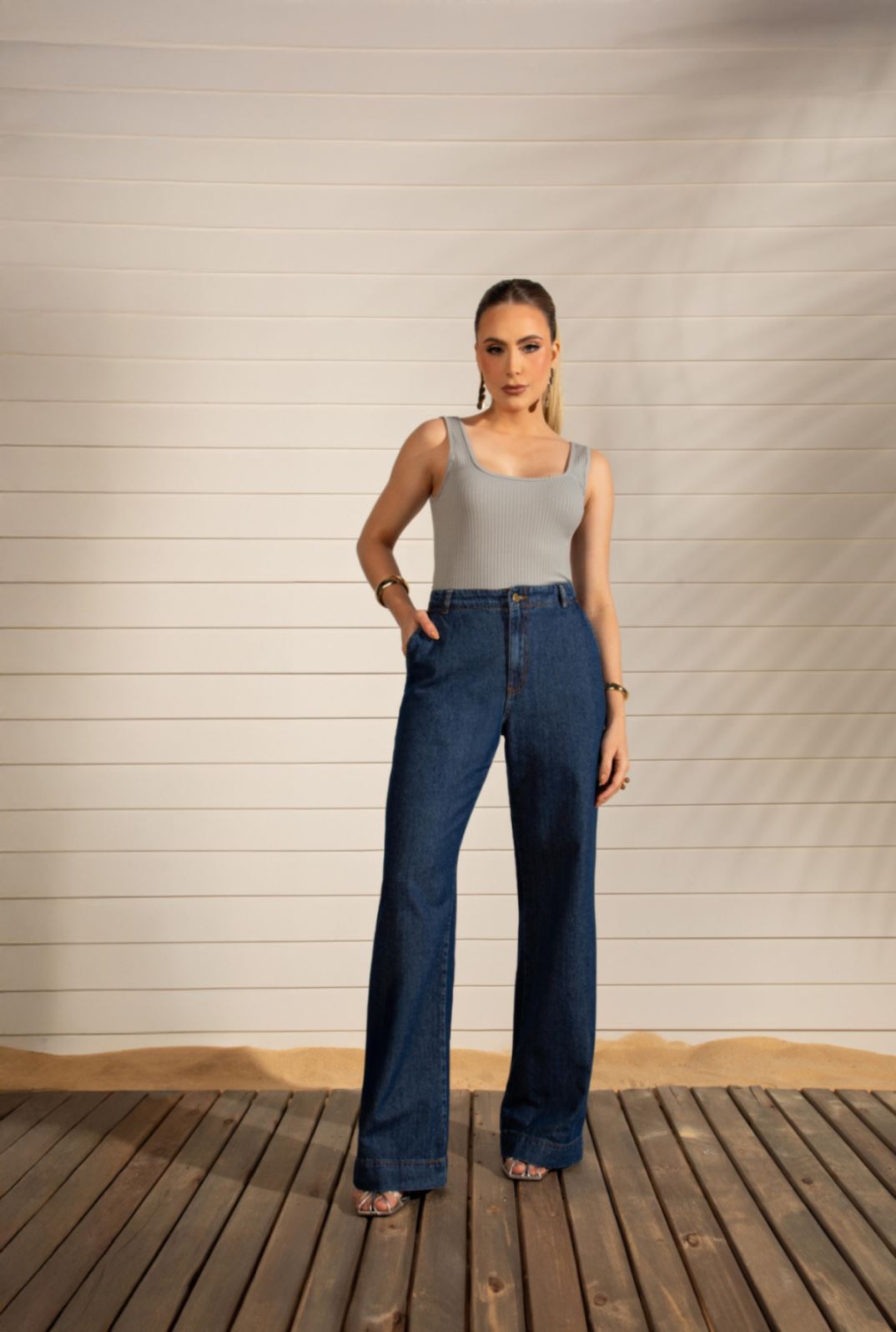 CALCA FEM BE EIGHT 8001921 - WIDE LEG