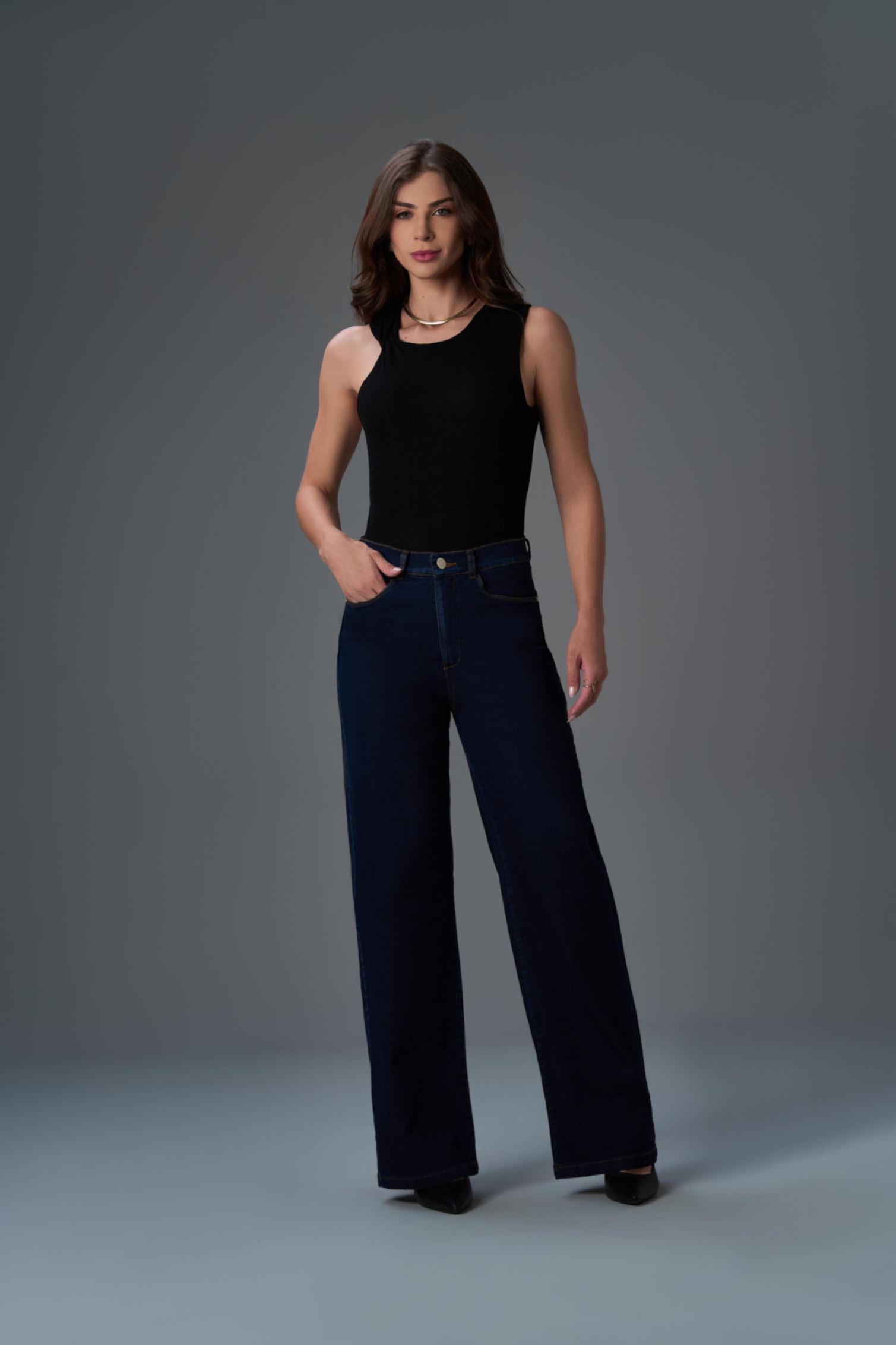 CALCA FEM B8 9020625 - WIDE LEG