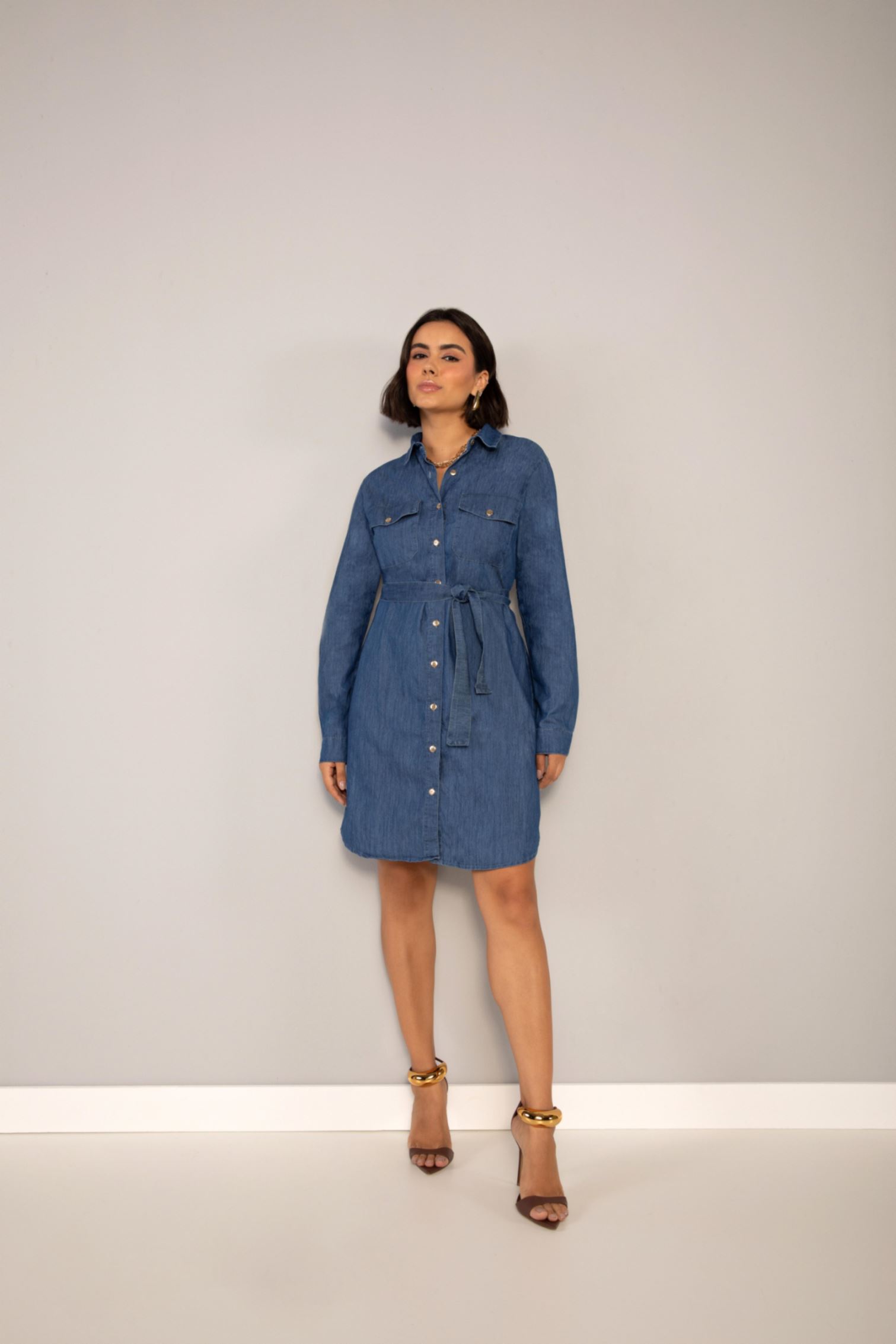 VESTIDO BE EIGHT 8080210 - CHEMISIER JEANS