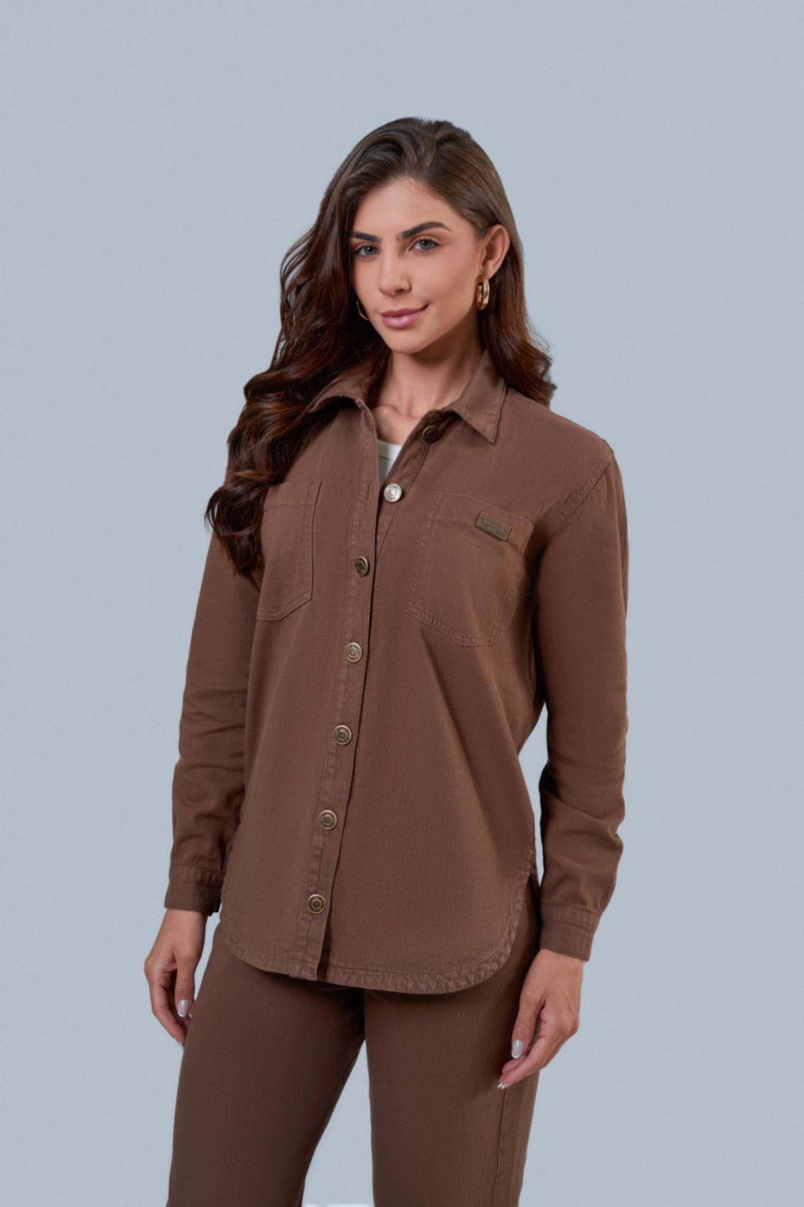 CAMISA FEM. BE EIGHT 8070243 - OVER