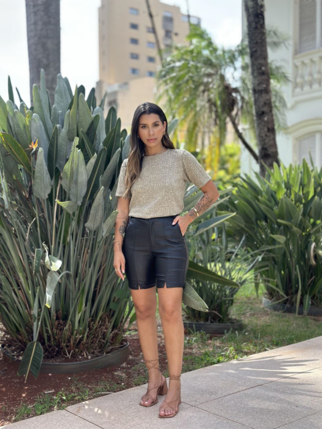 BLUSA CANELADA