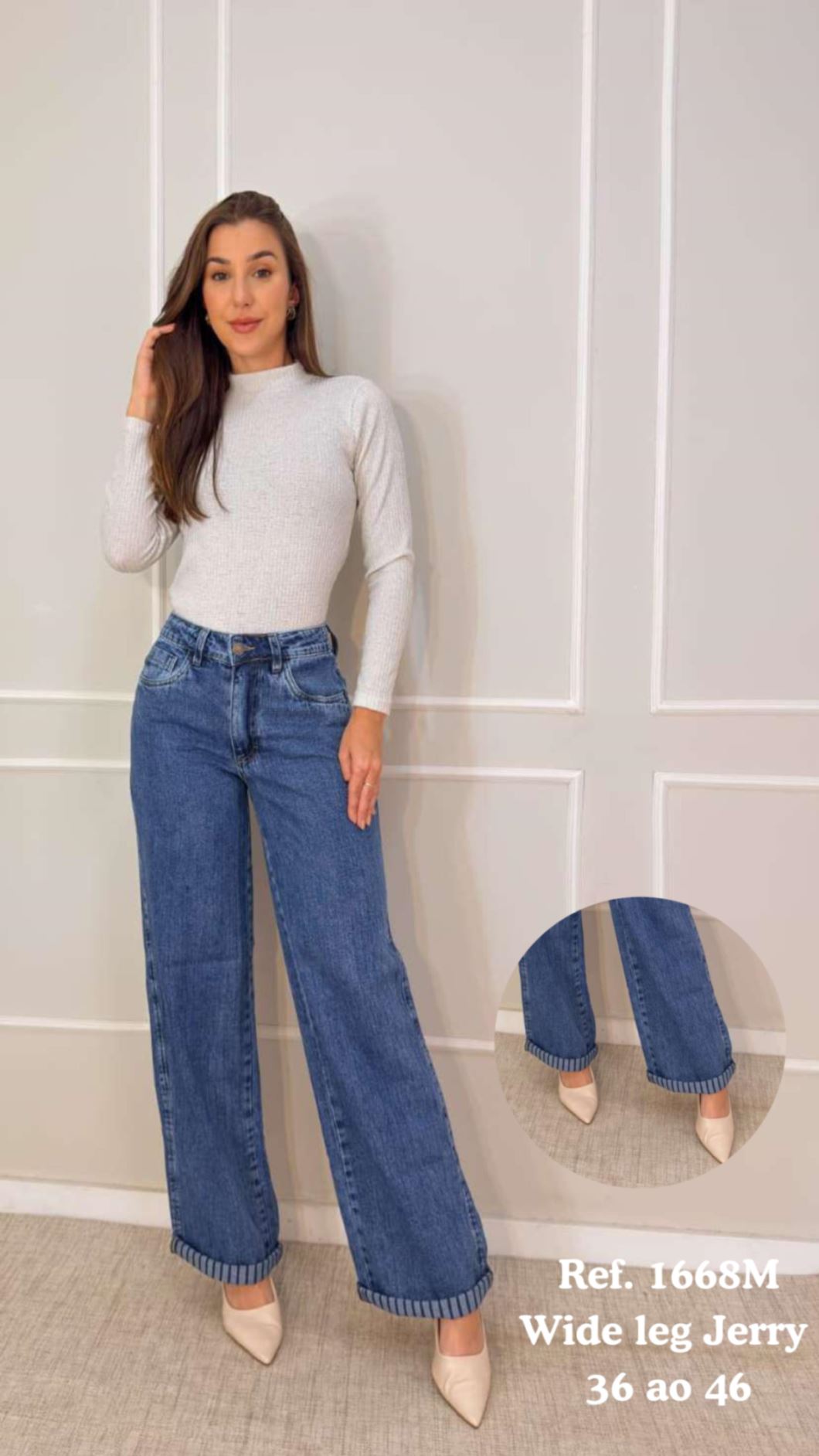 CALÇA WIDE LEG JERRY FASHION