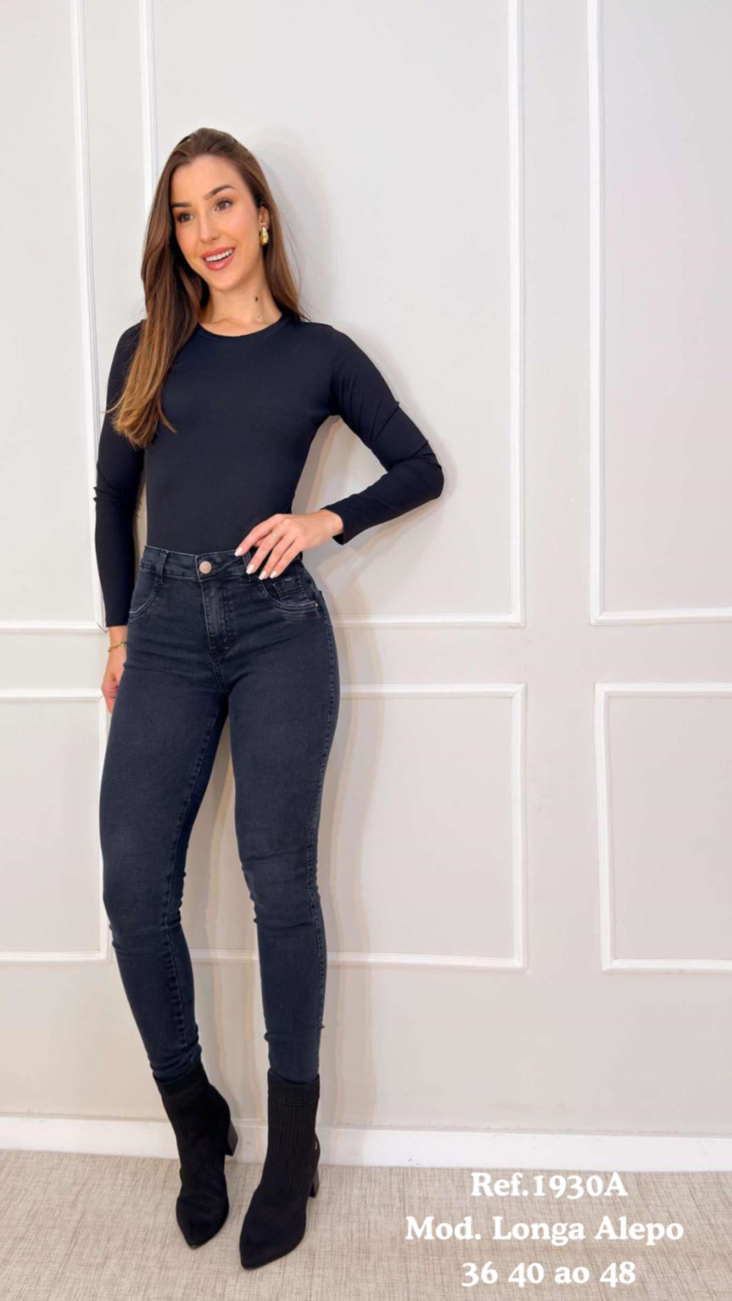 CALÇA MOD. LONGA ALEPO BLACK