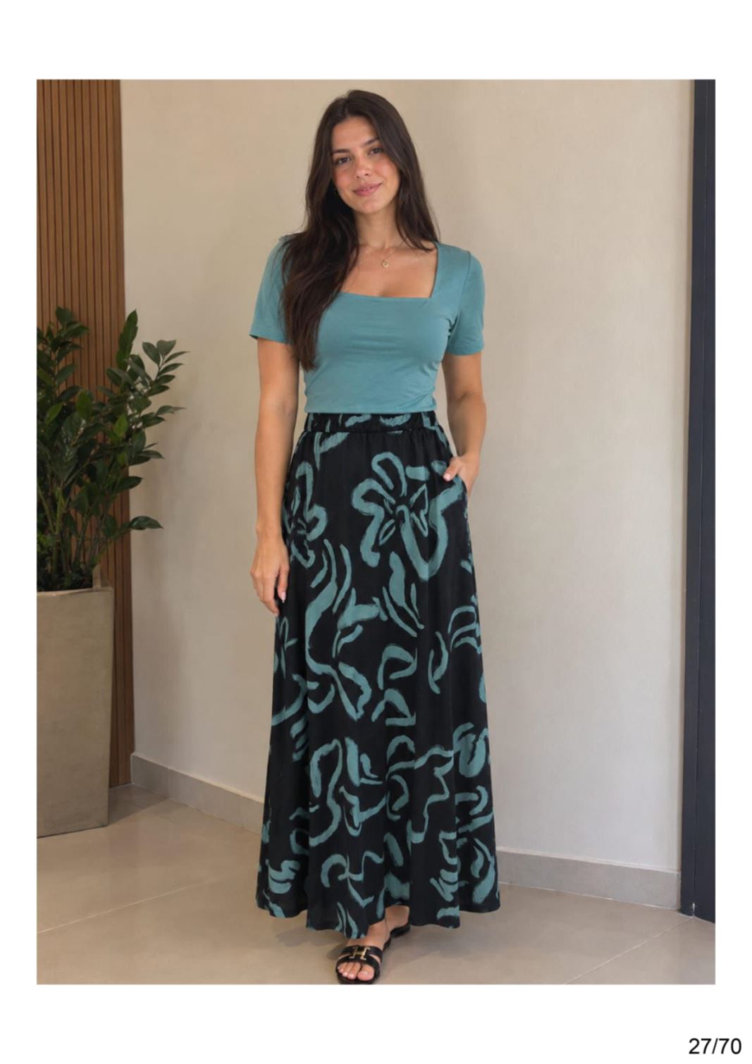 SAIA LONGA POLIAMIDA ESTAMPADA