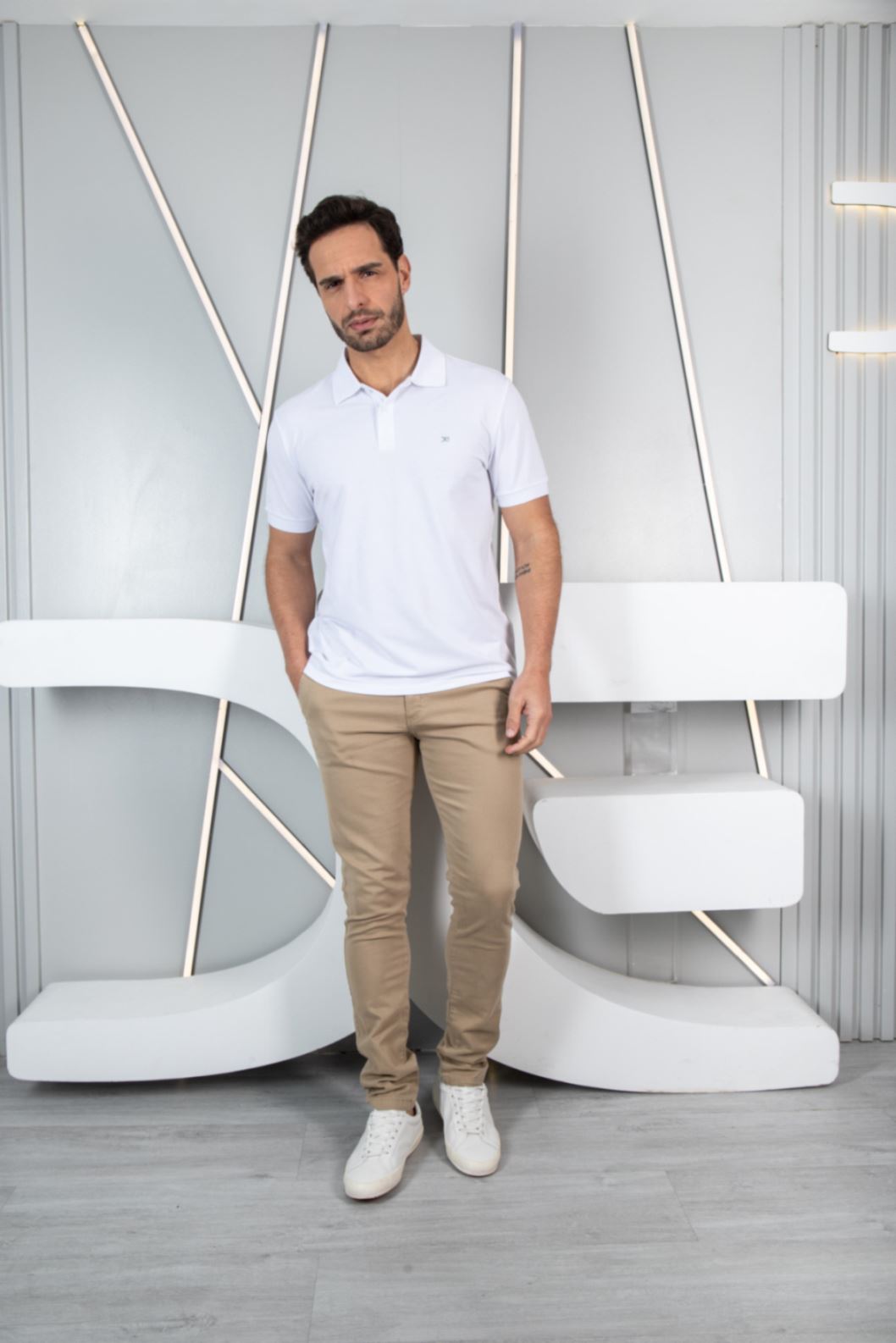 CALCA MASCULINA SLIM BOLSO FACA