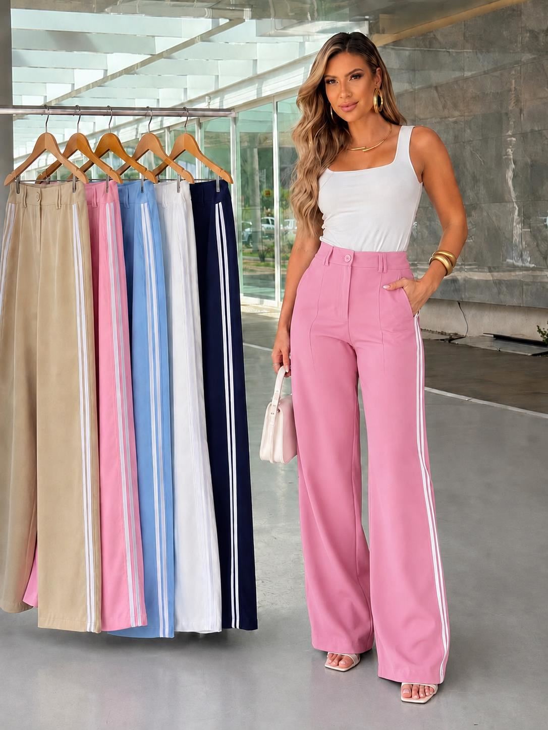 CALÇA LOVE LISTRA